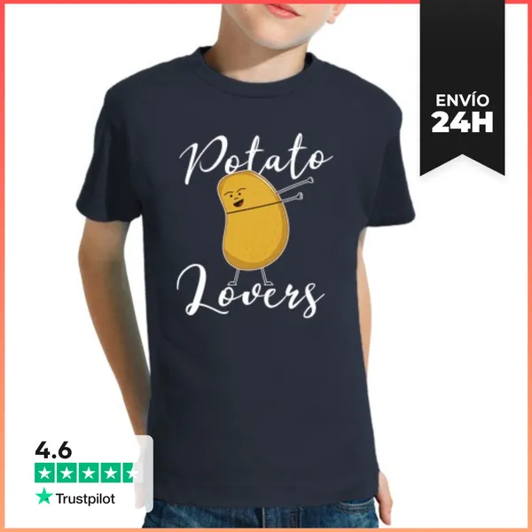 Camiseta Clásica Para Niños Niño, Manga Corta, Azul Marino