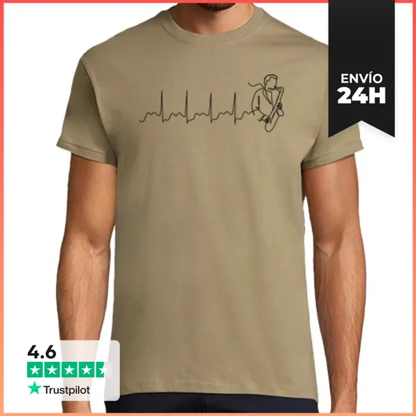 Camiseta Hombre Clásica Sax Pulse B LaTostadora