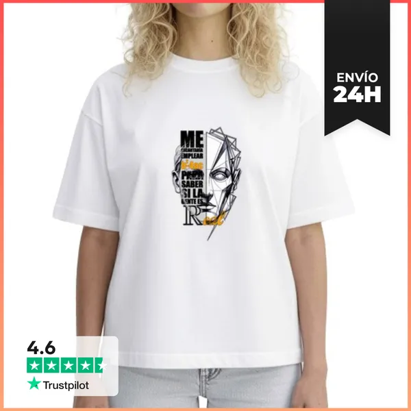 Camiseta Mujer Boxy Camiseta Humor Matemático Usa Discriminante