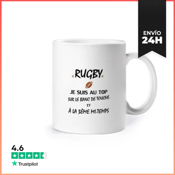 Taza Rugby Estoy En La Cima Regalo De Humor LaTostadora