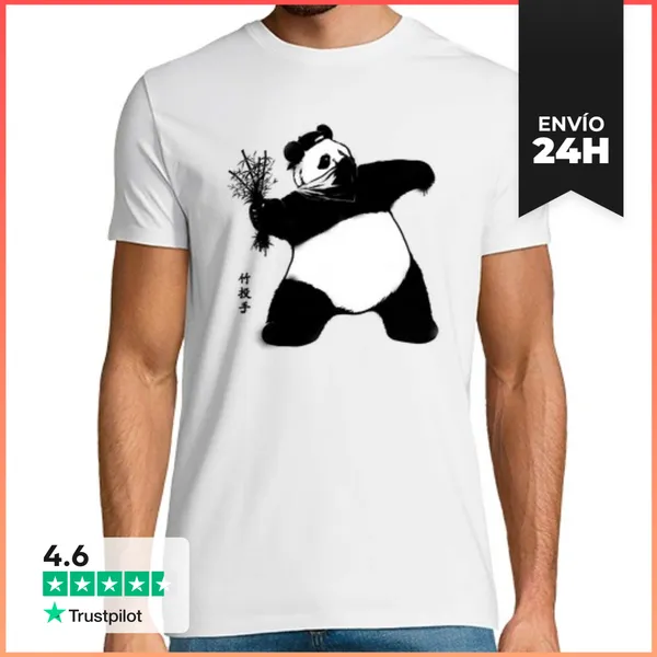Camiseta Hombre Clásica Lanzador De Bambú Para Hombre Blanco