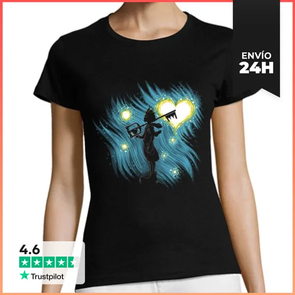 Camiseta Mujer Clásica Starry Heart LaTostadora