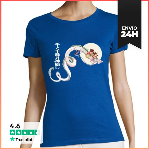 Camiseta Mujer Clásica Chihiro Y Haku LaTostadora