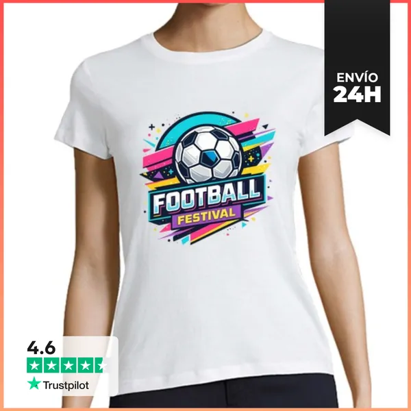 Camiseta Mujer Clásica Festival De Fútbol LaTostadora