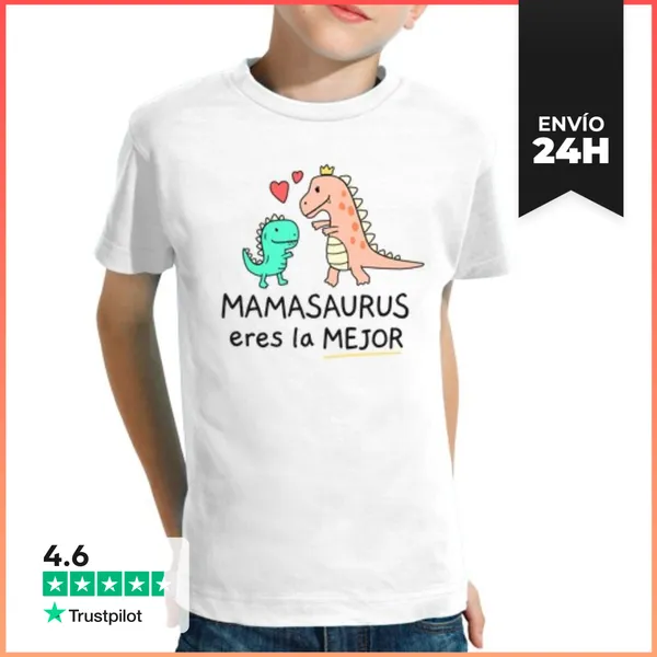 Camiseta Clásica Para Niños Mamasaurus Eres La Mejor Regalos Día