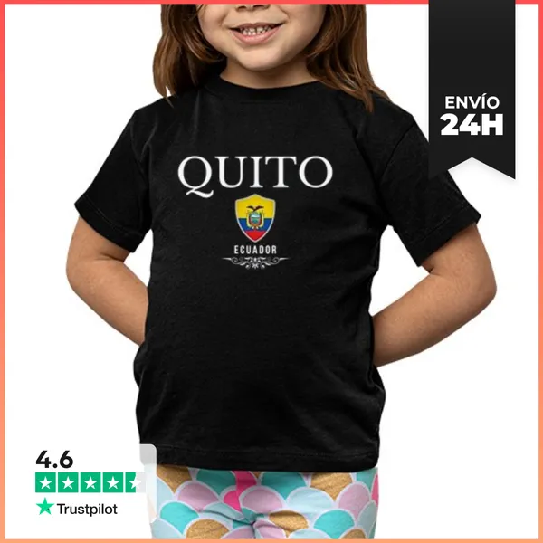 Camiseta Clásica Para Niños Amo Quito, Recuerdo De Quito