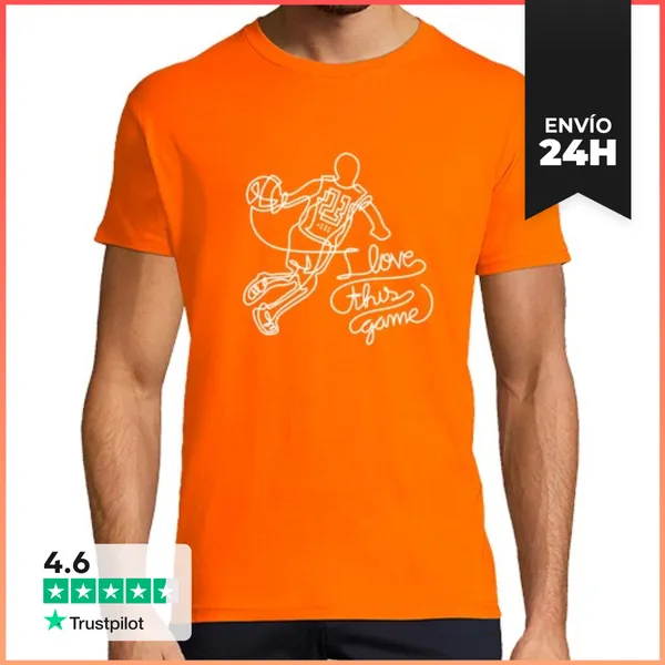 Camiseta Hombre Clásica I Love This Game LaTostadora
