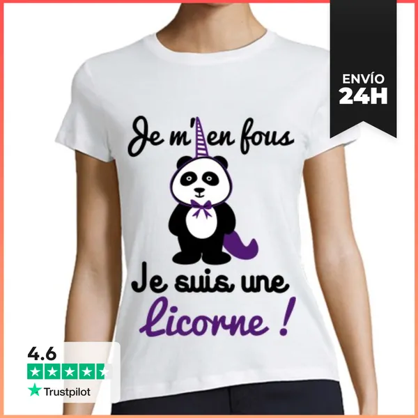 Camiseta Mujer Clásica No Me Importa Soy Un Unicornio LaTostadora