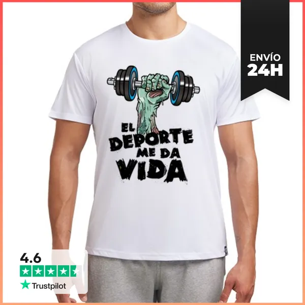 Camiseta Deportiva Hombre DEPORTE ES VIDA LaTostadora