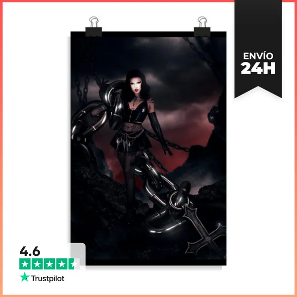 Póster Vertical Glamnisss X Kiki Flash LaTostadora