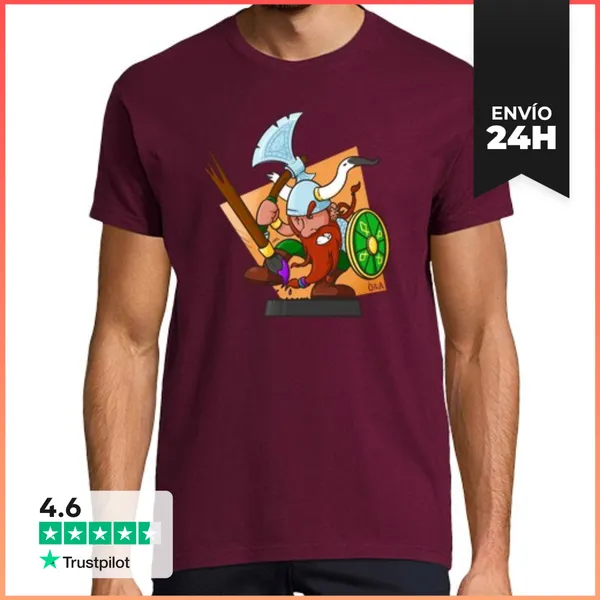 Camiseta Hombre Clásica Enano H LaTostadora