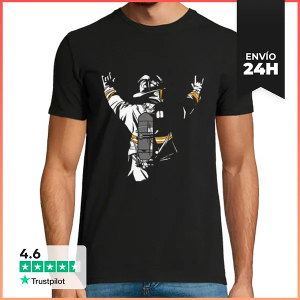 Camiseta Hombre Clásica Firefighter Woman Firefighter Men