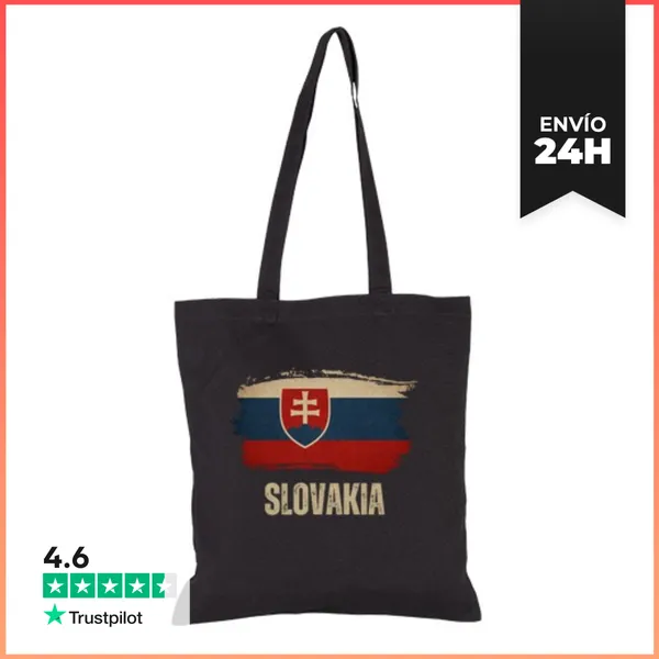 Bolsa De Tela Bandera De Eslovaquia Vintage Grunge LaTostadora