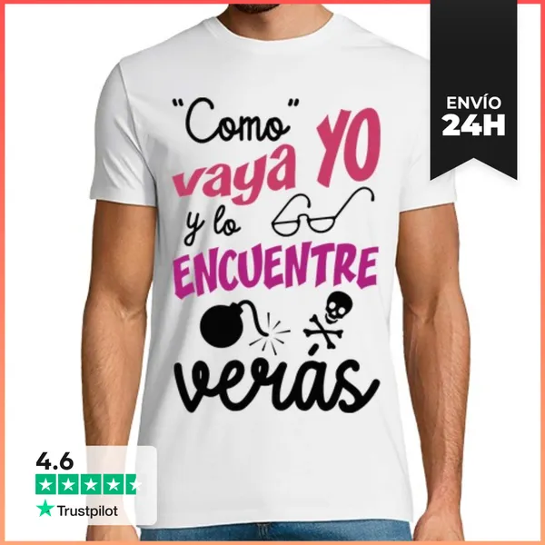 Camiseta Hombre Clásica Como Vaya YO Y Lo ENCUENTRE LaTostadora