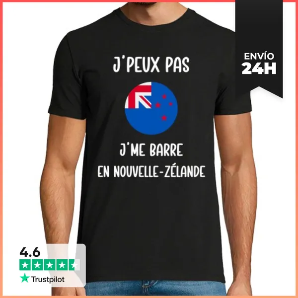 Camiseta Hombre Clásica No Puedo En Nueva Zelanda LaTostadora