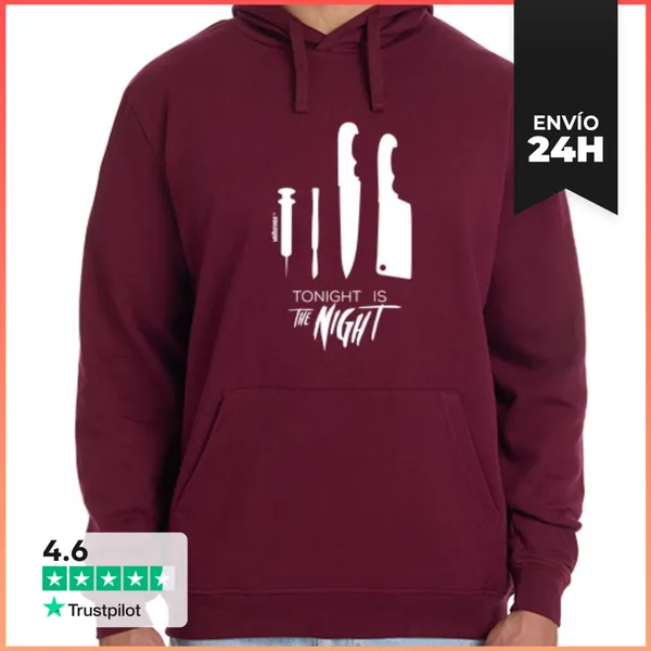 Sudadera Unisex Con Capucha Dexter - Tonight Is The Night