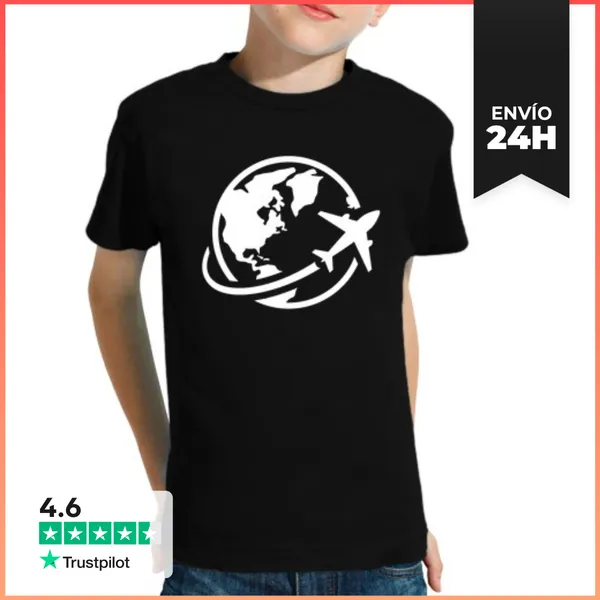 Camiseta Clásica Para Niños Excursiones En Avión Regalo