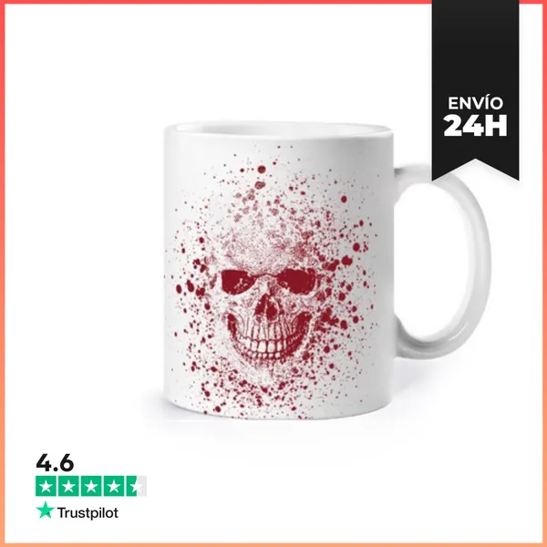 Taza Calavera Sangrienta De Halloween LaTostadora