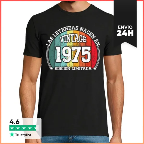 Camiseta Hombre Clásica 49 Años Cumpleaños Regalo Las Leyendas