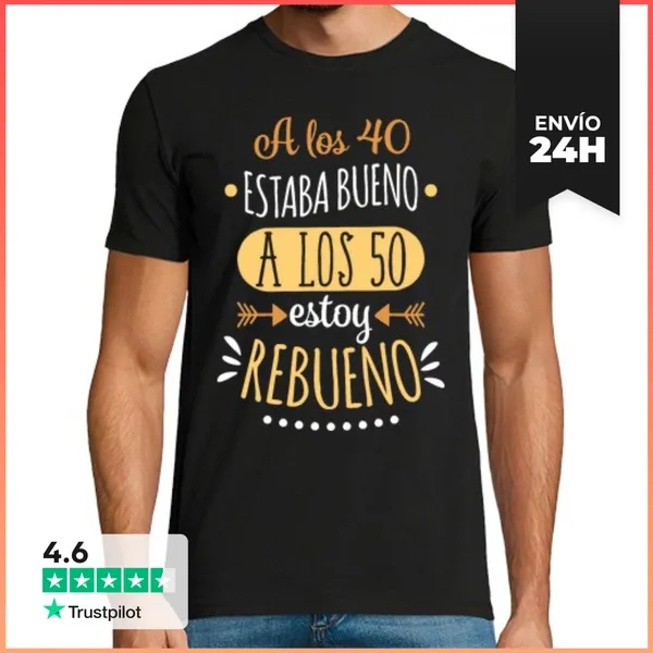 Camiseta Hombre Clásica Rebueno A Los 50 LaTostadora