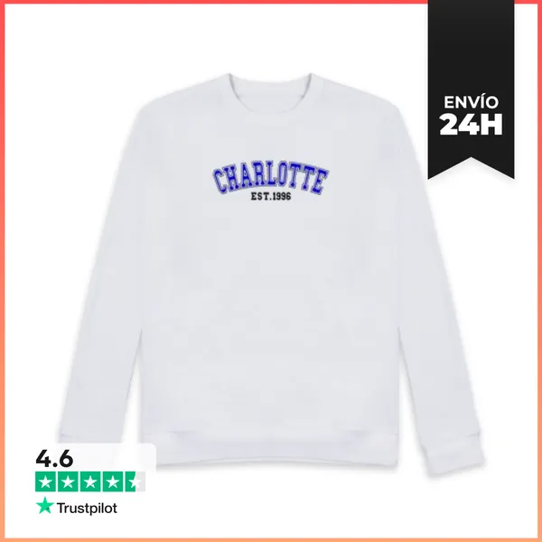 Sudadera Unisex Charlotte Est 1996 LaTostadora
