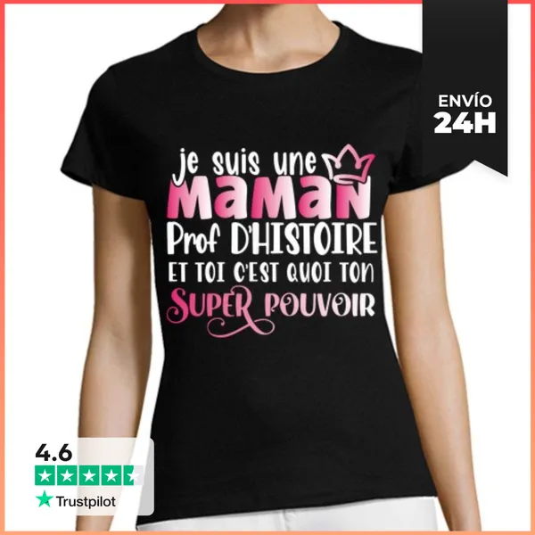 Camiseta Mujer Clásica Maestra De Cuentos Mamá Maestra Humor