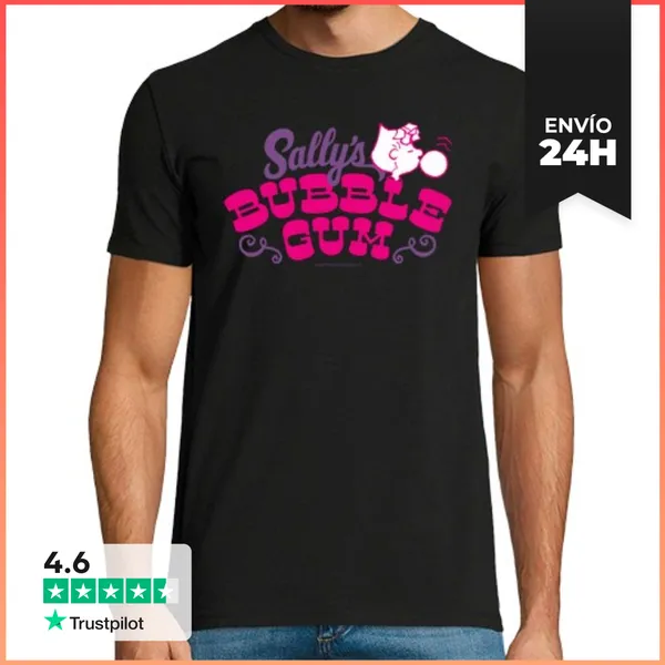 Camiseta Hombre Clásica Sally Bubble Gum LaTostadora