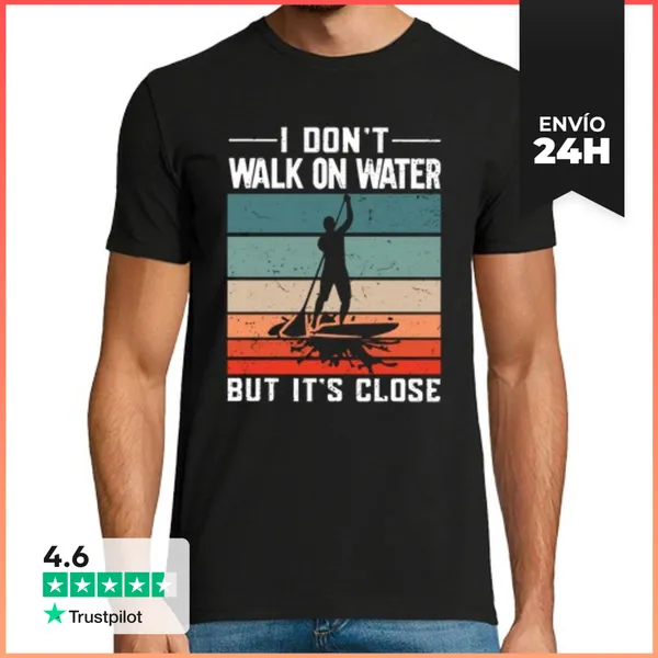 Camiseta Hombre Clásica Stand Up Paddle Paddle Surf Sup