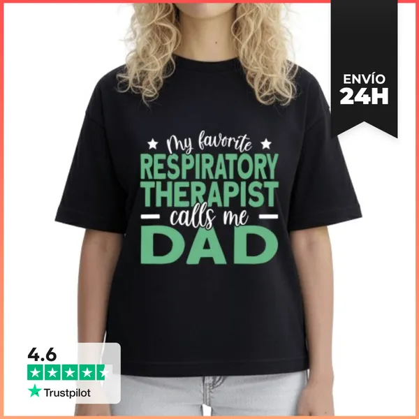 Camiseta Mujer Boxy Mens Mi Terapeuta Respiratorio Favorito