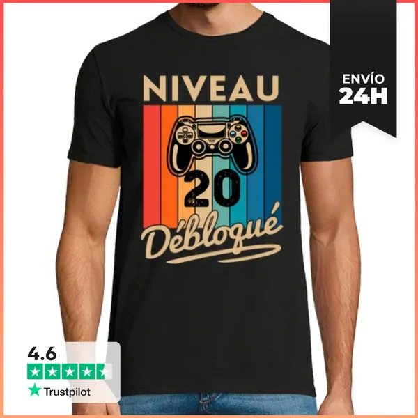 Camiseta Hombre Clásica Regalo Hombre 20 Años Cumpleaños Jugado