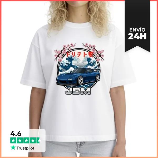 Camiseta Mujer Boxy JDM RX7 LaTostadora