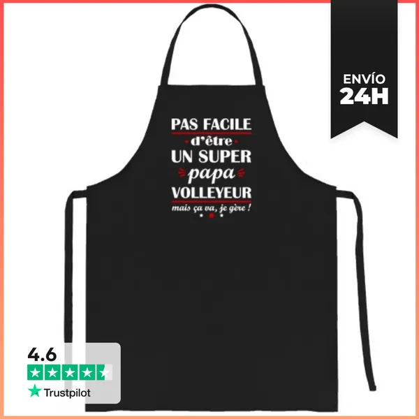 Delantal Papá Voleibol Voleibol Día Del Padre LaTostadora