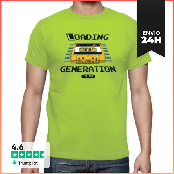 Camiseta Hombre Clásica Loading Generation LaTostadora