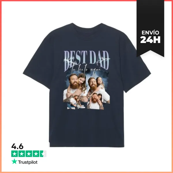 Camiseta Oversize Camiseta Oversize Best Dad Bootleg Rap Fotos