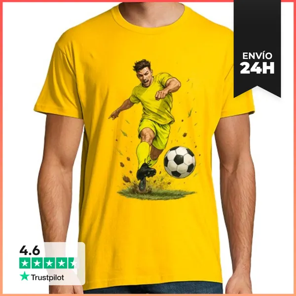 Camiseta Hombre Clásica Fútbol Villarreal LaTostadora