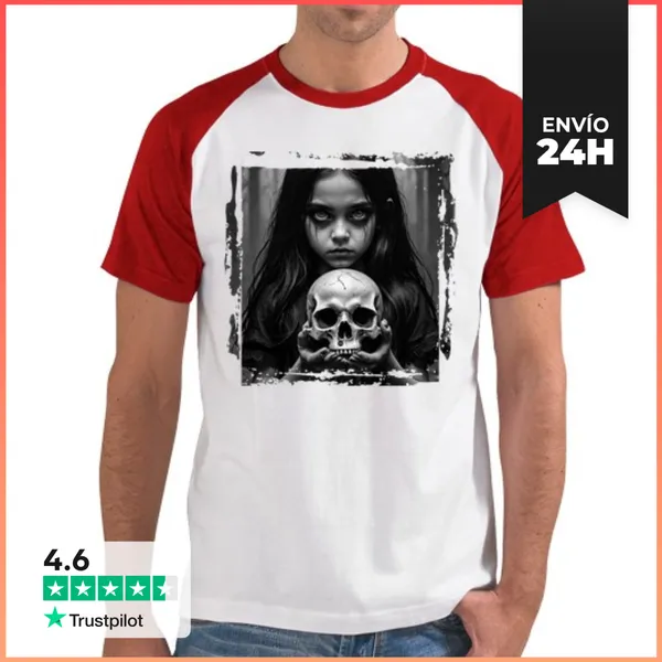 Camiseta Hombre, Estilo Béisbol Niña De Las Sombras Fc