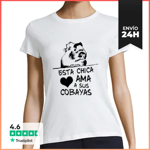 Camiseta Mujer Clásica Camiseta Manga Corta Mujer Esta Chica Ama
