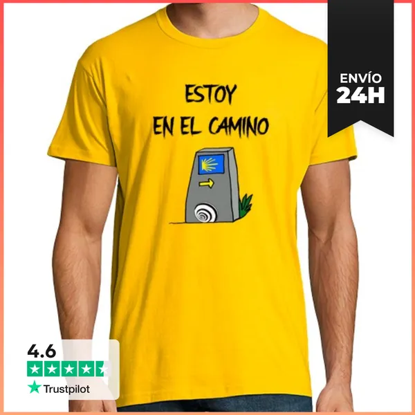 Camiseta Hombre Clásica Estoy En El Camino N LaTostadora