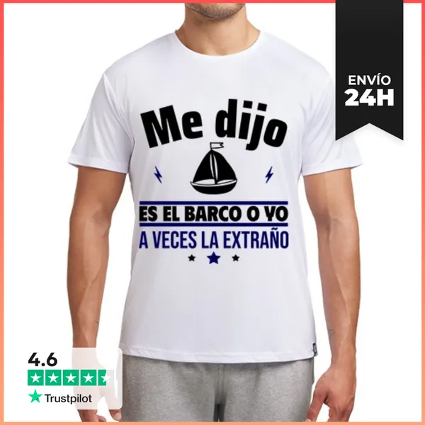 Camiseta Deportiva Hombre Es El Barco O Yo,capitán LaTostadora