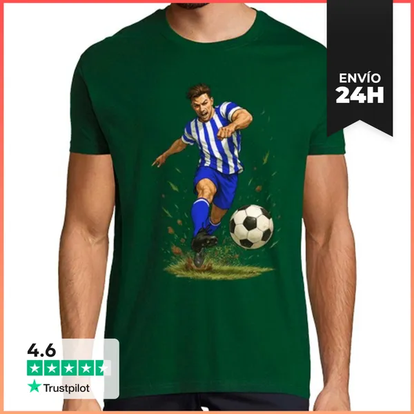 Camiseta Hombre Clásica Erreala Alaves Fútbol LaTostadora