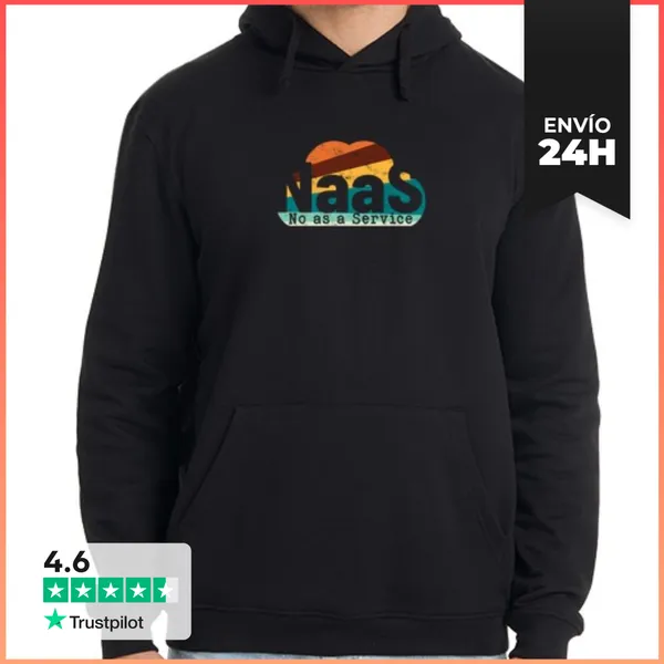Sudadera Unisex Con Capucha Naas No Como Servicio Humor