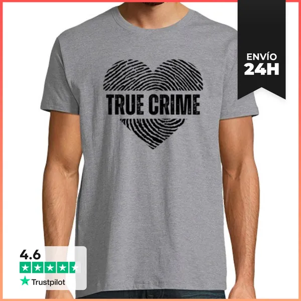 Camiseta Hombre Clásica Crimen Real LaTostadora