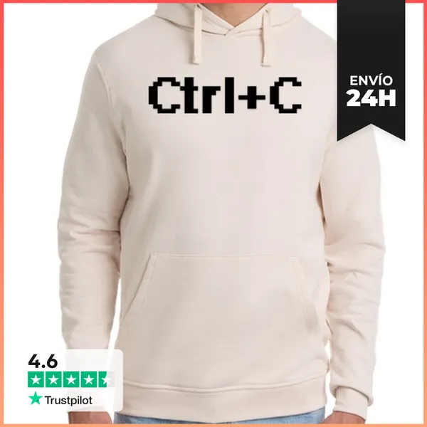Sudadera Unisex Con Capucha Ctrl C LaTostadora