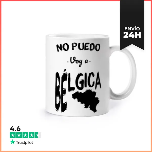 Taza No Puedo Voy A Bélgica LaTostadora