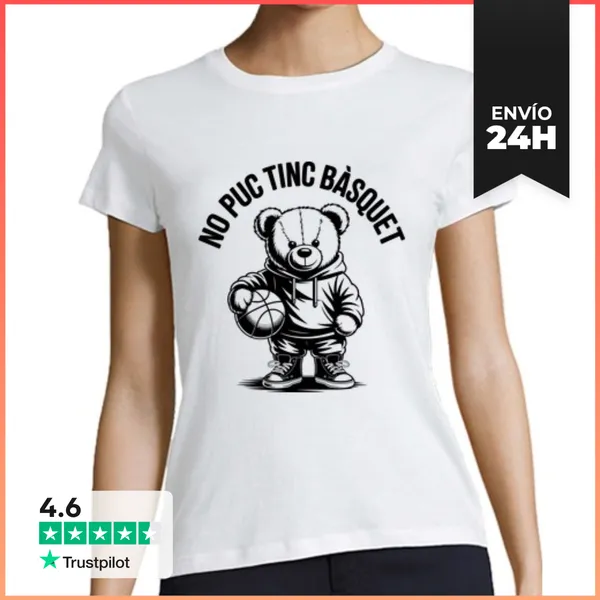Camiseta Mujer Clásica No Puc Tinc Bàsquet LaTostadora