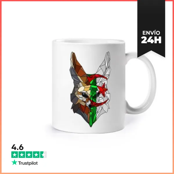 Taza Fennec Y Bandera Argelina LaTostadora
