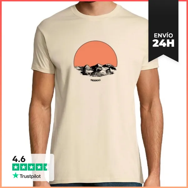 Camiseta Hombre Clásica Treserols - Pirineos LaTostadora