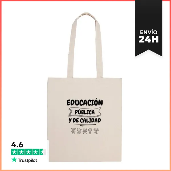 Bolsa De Tela Educación Pública Y De Calidad LaTostadora