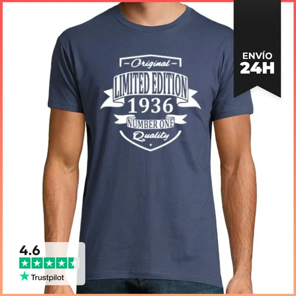Camiseta Hombre Clásica Edición Limitada 1936 LaTostadora
