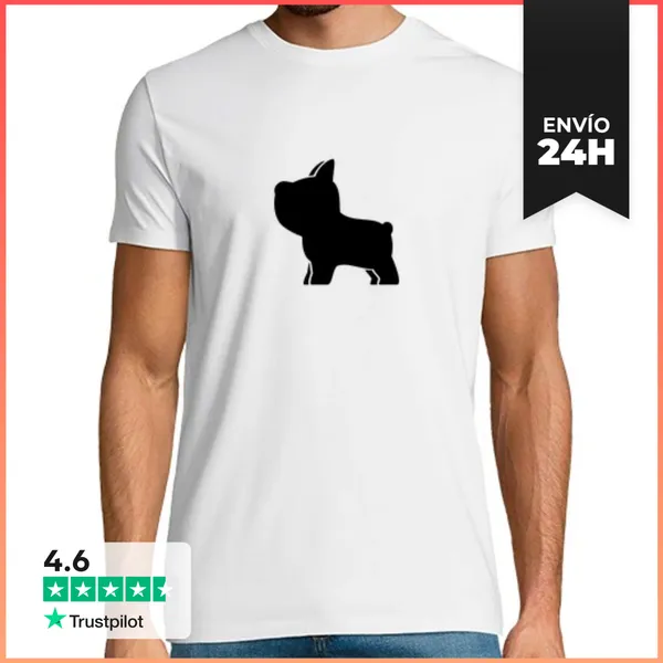 Camiseta Hombre Clásica BULLDOG LIVING BLACK LaTostadora